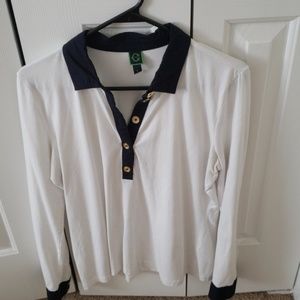C wonder navy white long sleeve